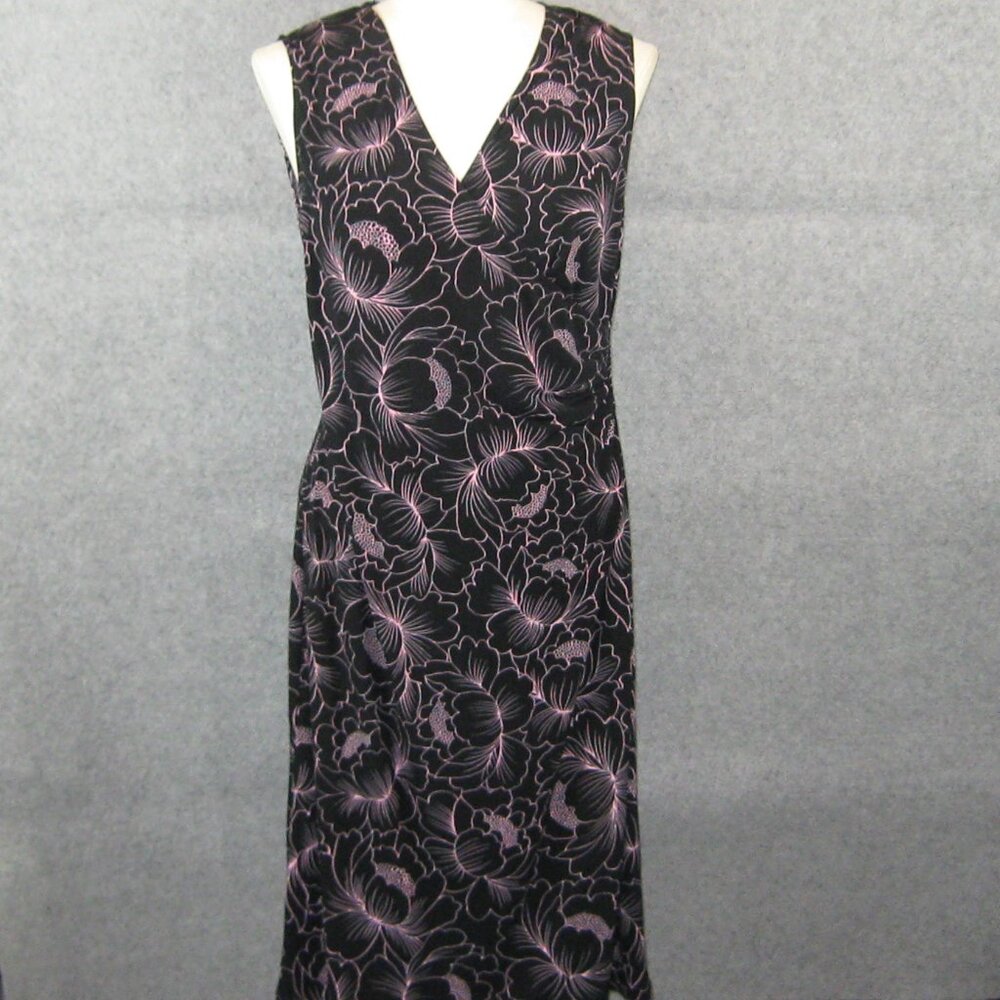 Faith Love & Passion F.L.P. Sleeveless Floral Knit Dress L NEW